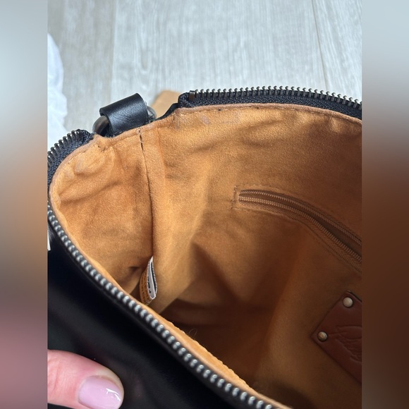 Patricia Nash Kirby Black Leather Crossbody Bag Buckle Flap - Picture 12 of 16